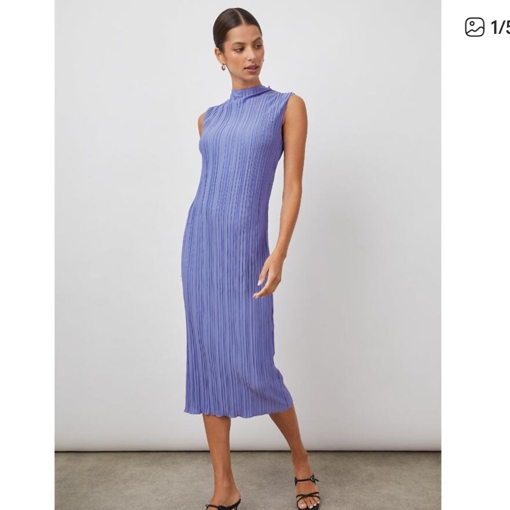 Rails Jewel Blue Pleated Dress size Small
NWT